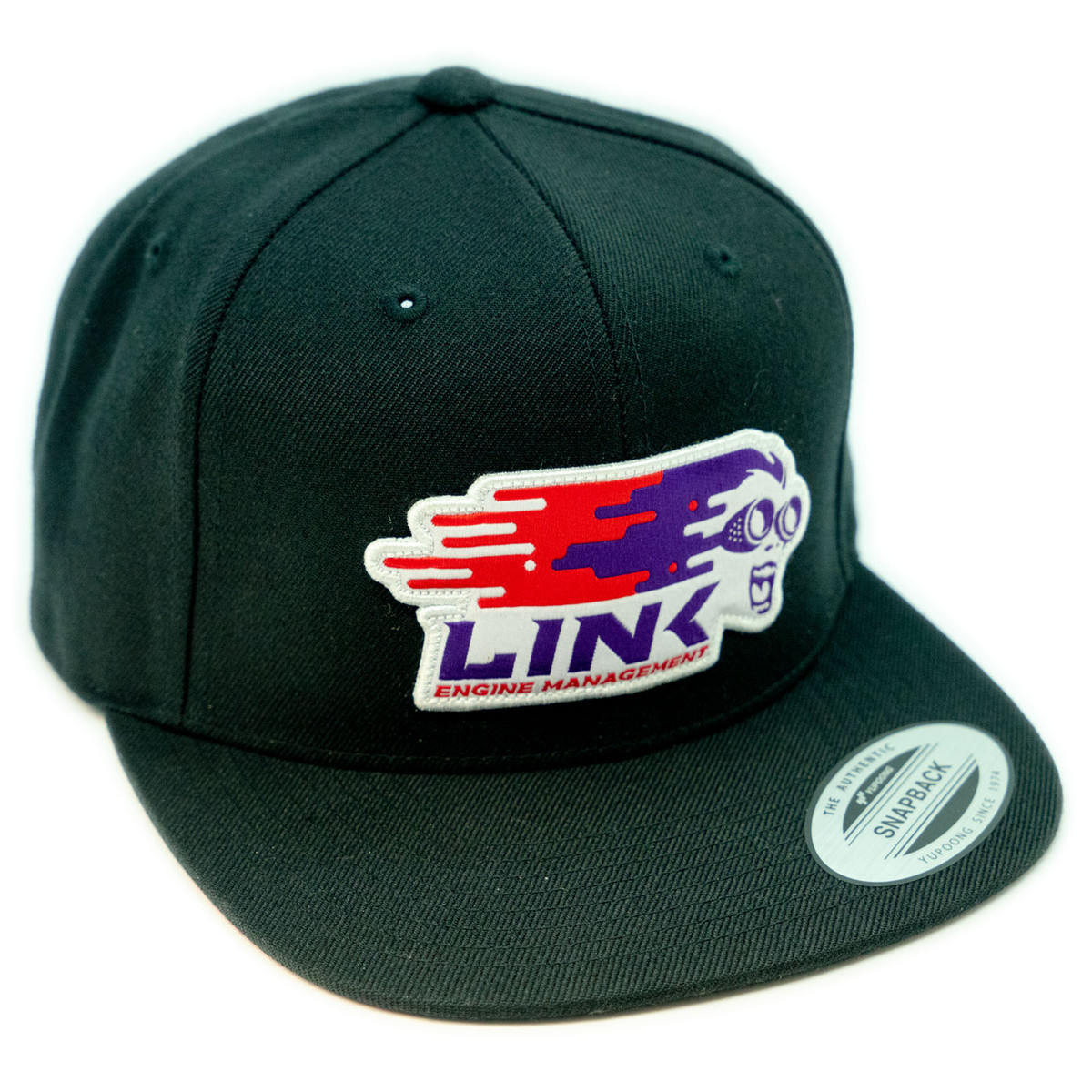 Link ECU Black Snapback Flat Peak Cap