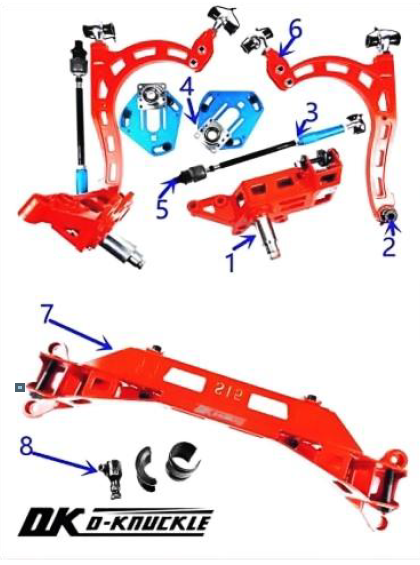 D-Knuckle S14/15-F_FM set