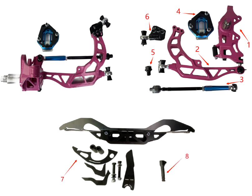 D-Knucle S13/14/15-F-FR set