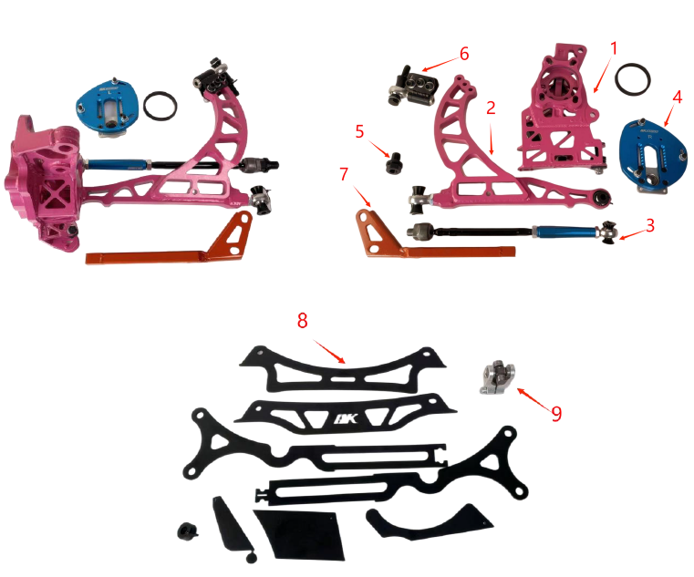 D-Knucle ZN6/8-F-FR set E90